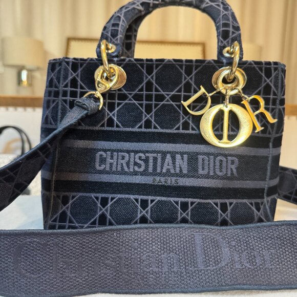 Christian Lady Dior Bag with Strap - Picture 8 of 16
